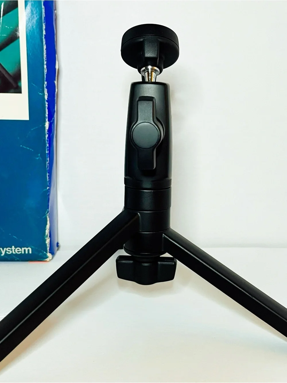 Vintage Polaroid Table Tripod Ball Head Steve Marcel Box Case Complete Set 1980s
